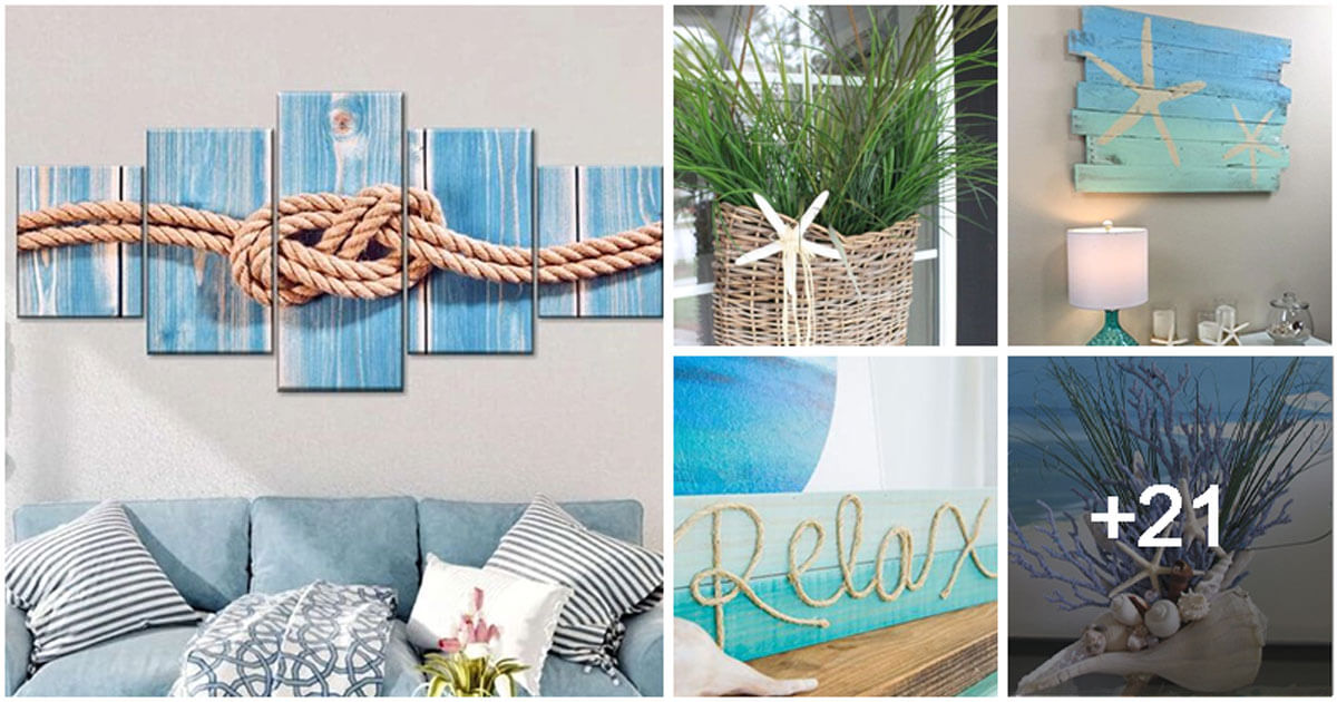 26 easy crafts for the coastal home decor theme