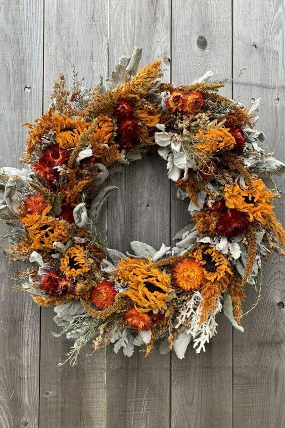 27 DIY ideas for natural fall wreaths - 193