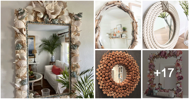 22 DIY mirror frame ideas that you can easily make at home