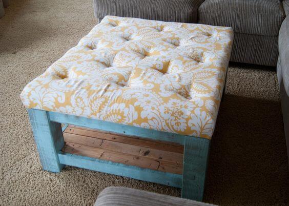 Creative Ottoman DIY Ideas from Recycled Items - 143