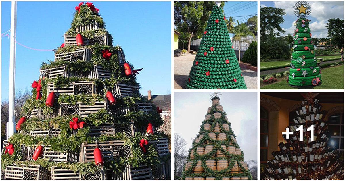 Weird DIY Backyard Christmas Tree Ideas for an Impressive Look