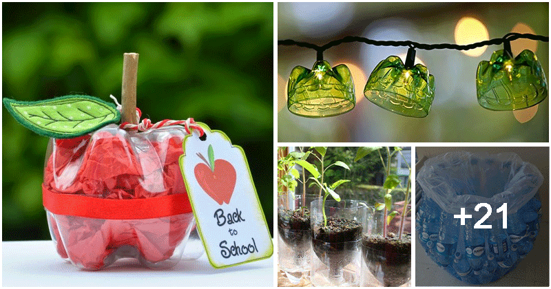 25 fun and practical plastic bottle crafts for the home and garden