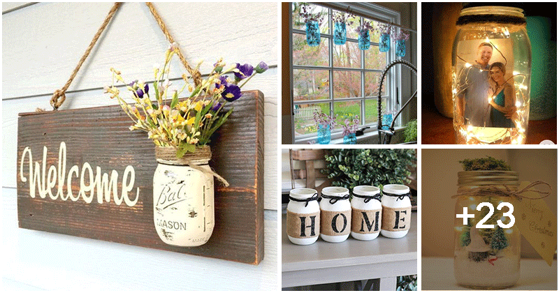 28 creative home decorations using mason jars