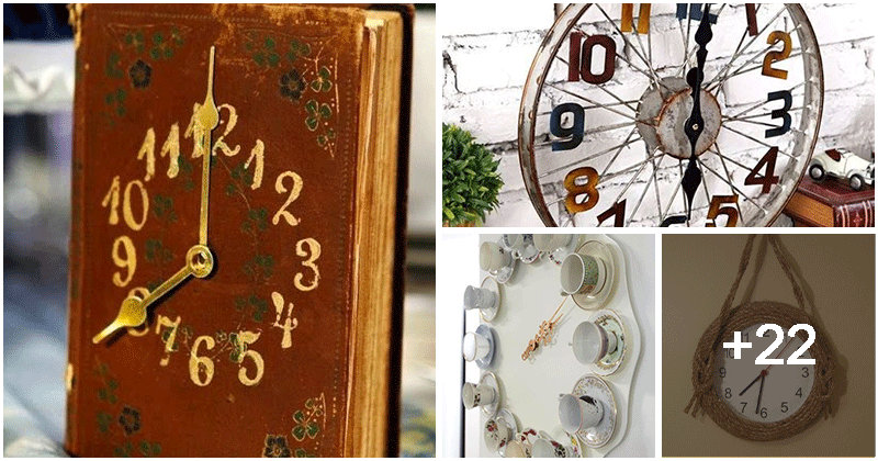 25 unique DIY faux frame clock ideas to decorate your home