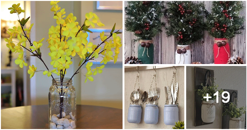 23 easy to make mason jar ideas to decorate your home