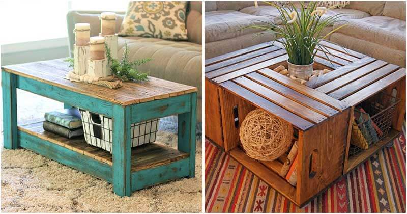 27 creative ideas to make your own coffee tables - 101