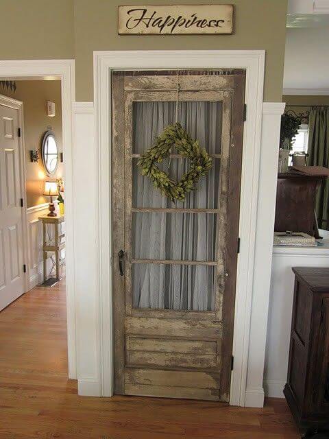 25 easy ways to turn your old doors into vintage home decor ideas - 185
