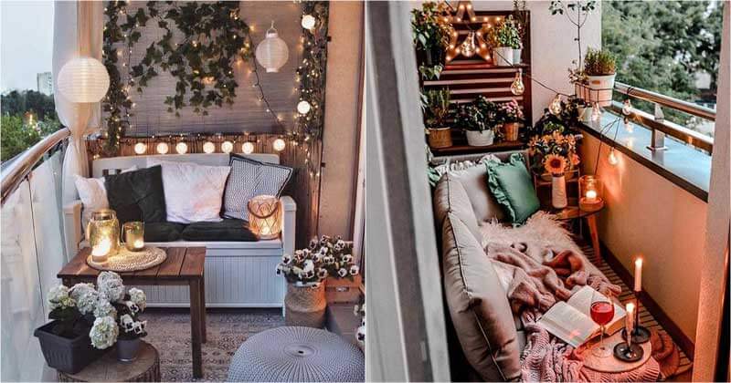 30 beautiful decoration ideas for small balconies - 101