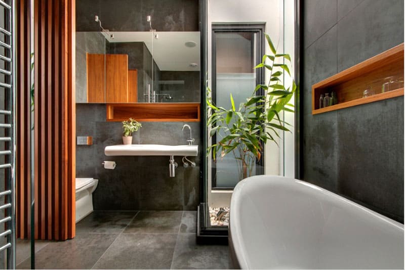 30 Refreshing ideas for bathroom decor with plants - 81