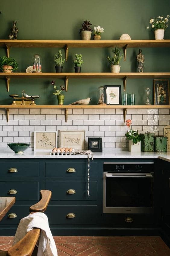 30 great ideas to make kitchen shelves - 103