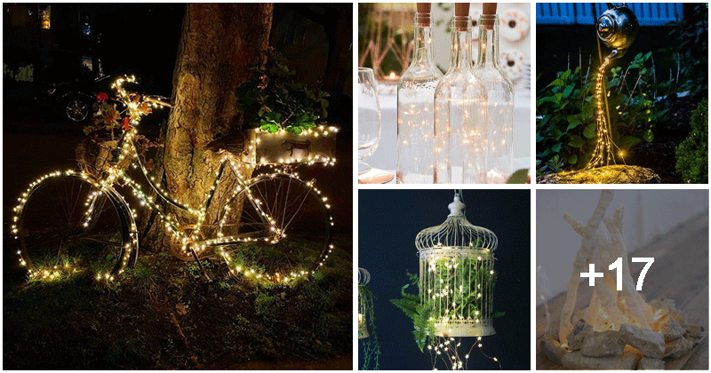 22 clever ideas for decorating with fairy lights