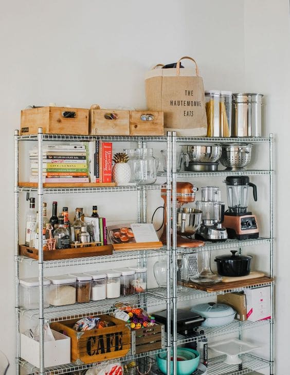 30 great ideas to make kitchen shelves - 119