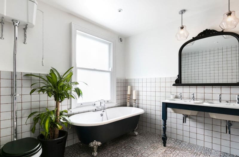 30 Refreshing ideas for bathroom decor with plants - 73