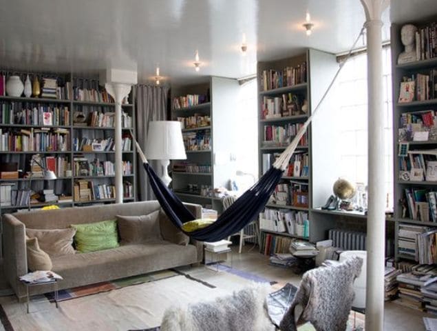 Decorate indoor ideas with hammocks - 79