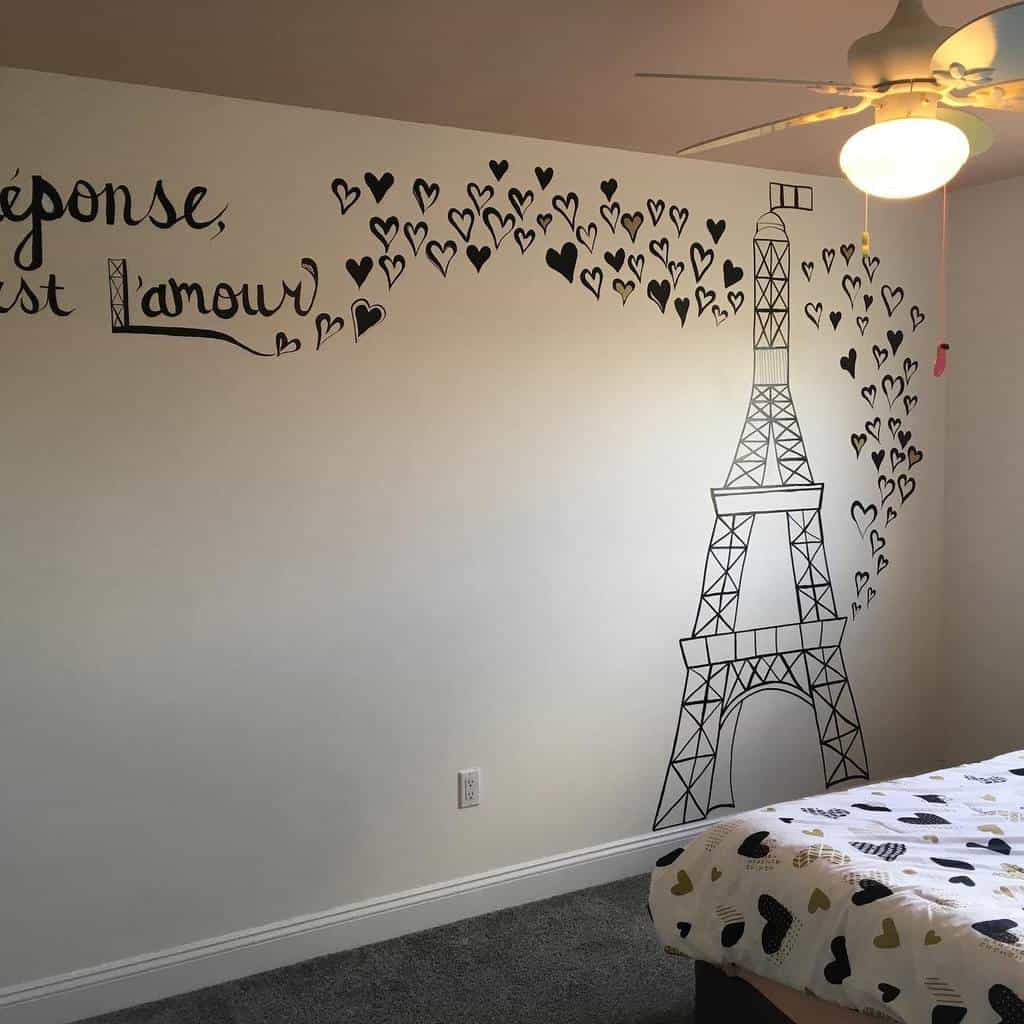Photo wallpaper Eiffel tower for children's room 