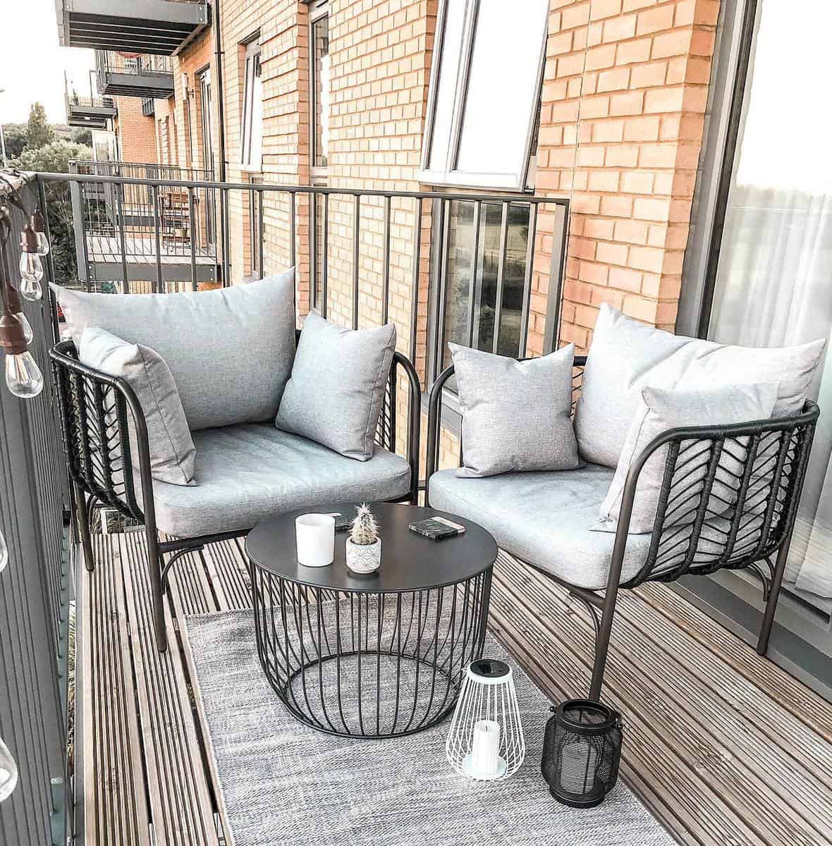 Gray terrace balcony apartment