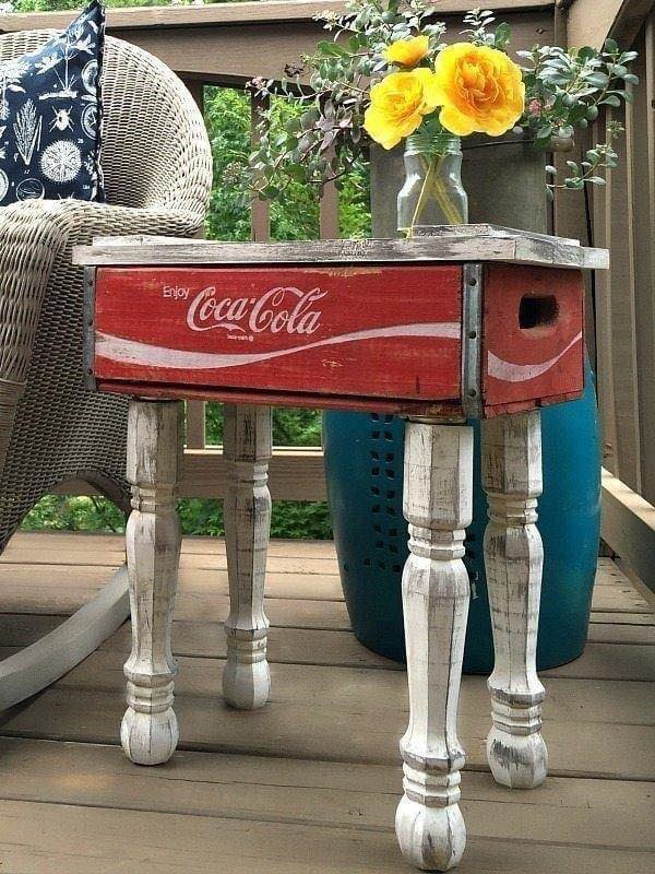 Reused Coca-Cola crate