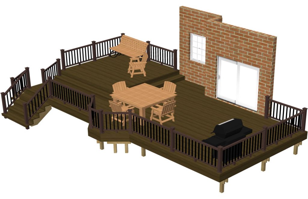Multi Level Deck Plan Shapes Ideas : RS Exteriors – Raymer & Son .