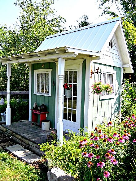 A Compact Shelter: The Charm of a Tiny Shed