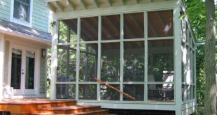 screened in porch and deck