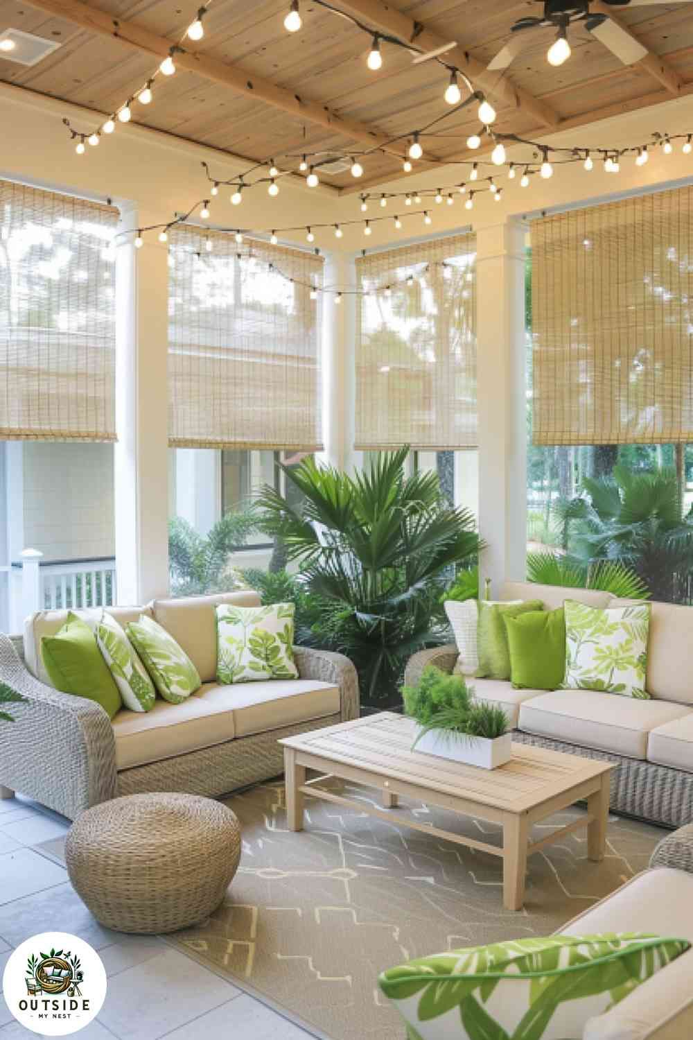 A Tranquil Retreat: The Allure of a Cozy Screened-In Porch