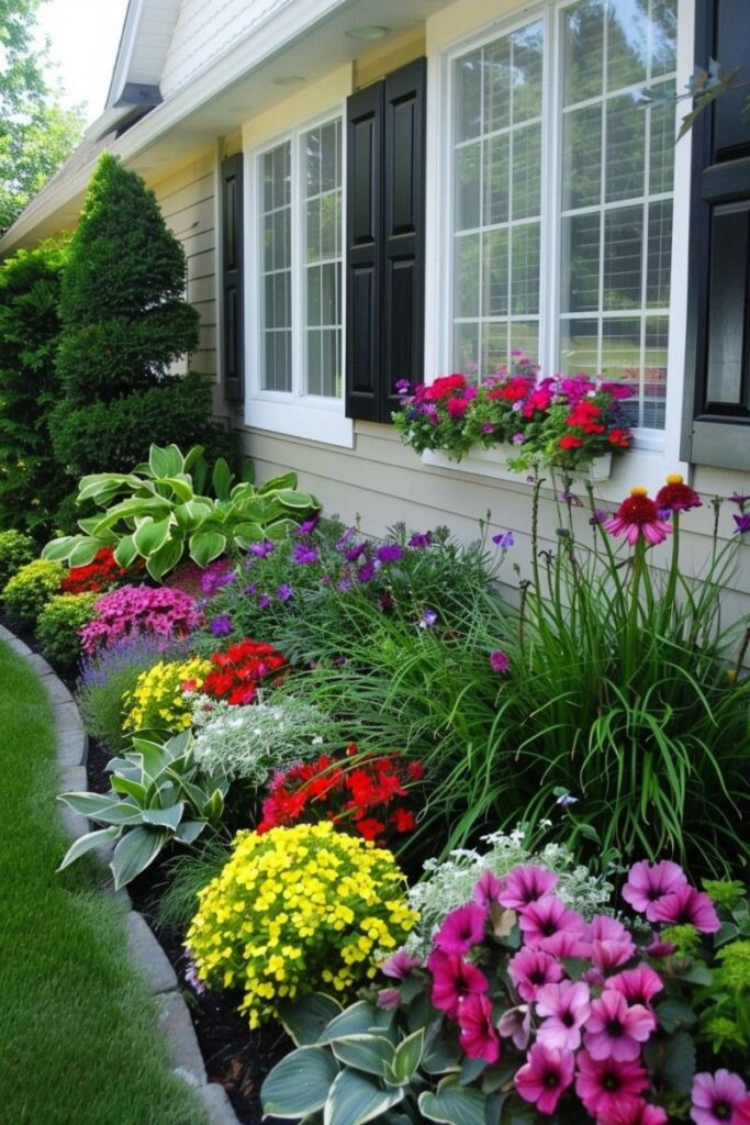 front yard flower bed ideas