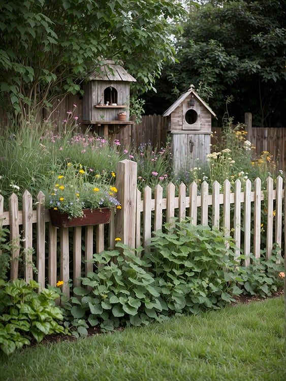 Charming Wooden Garden Fencing: Embrace the Rustic Style