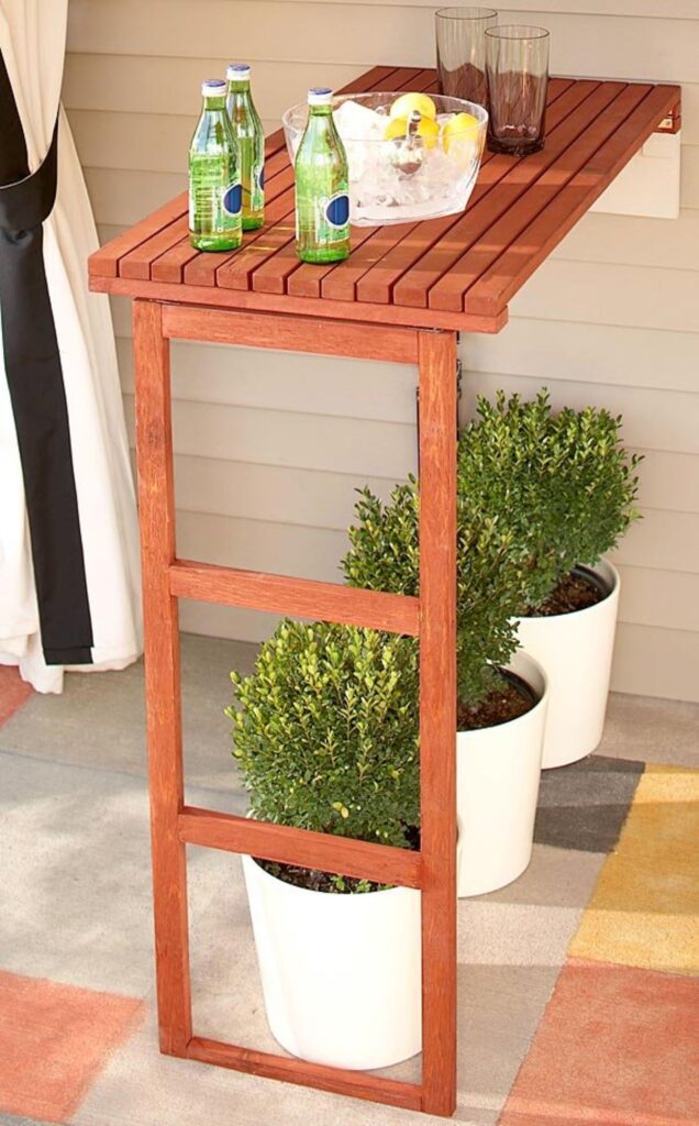 small outdoor table