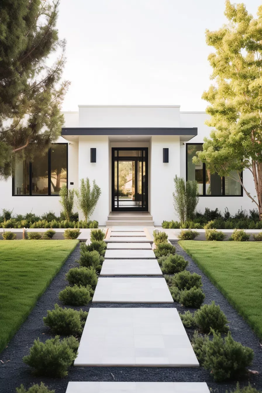 Contemporary Front Yard Landscaping Inspiration