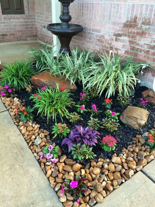 Creating Beautiful Rock Flower Beds for Your Front Yard
