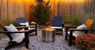 patio ideas with fire pit