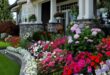 flower beds in front of house