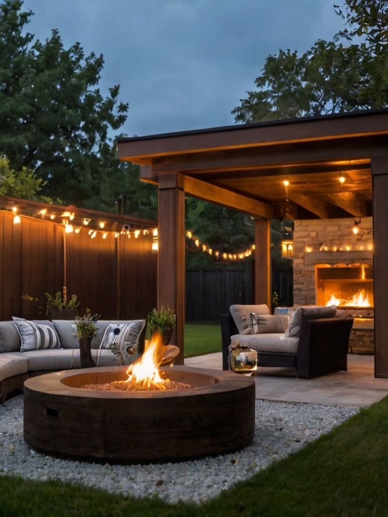 Creative Patio Design Ideas for a Cozy Fire Pit Atmosphere