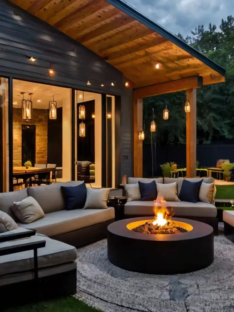 Creative Patio Designs for a Cozy Fire Pit Experience