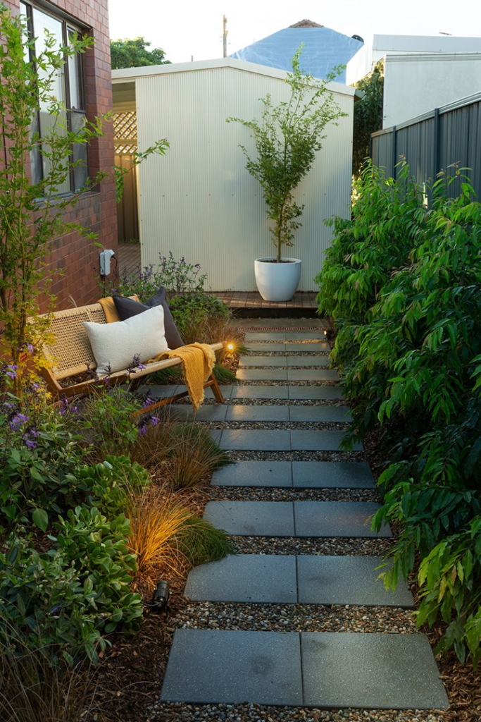 side yard ideas narrow between houses