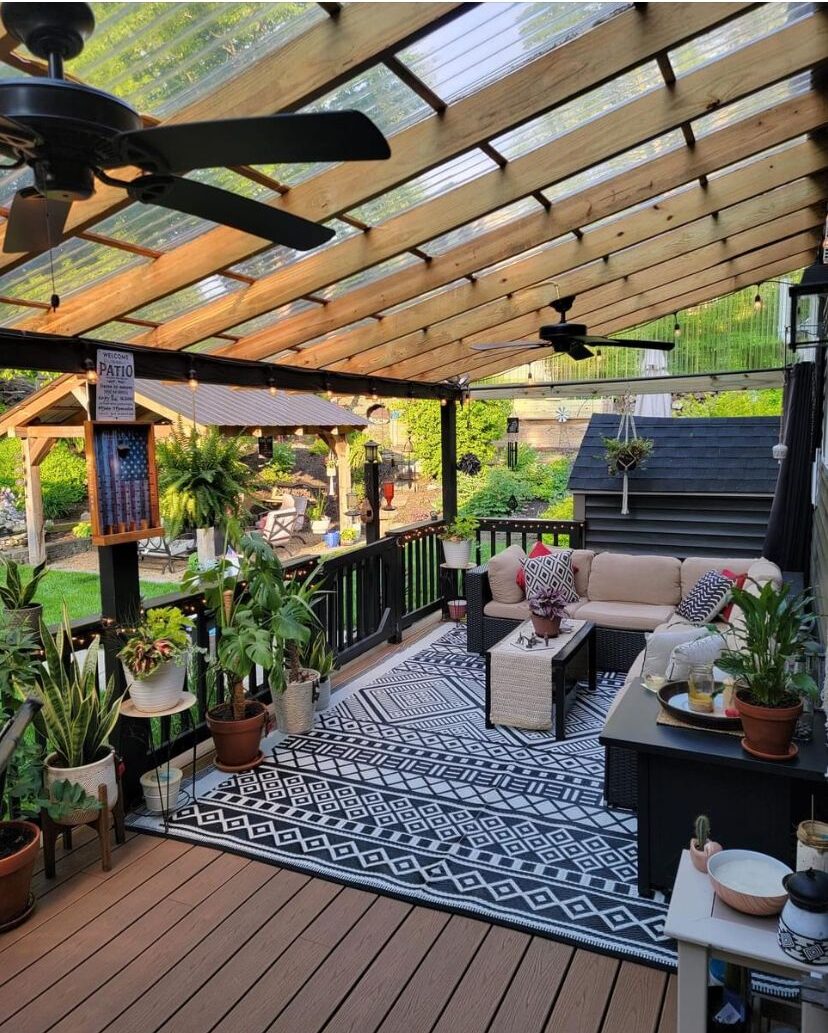 Creative and Stylish Outdoor Covered Patio Design Inspiration