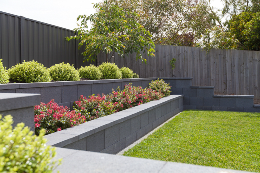 Creative solutions for building a small garden retaining wall