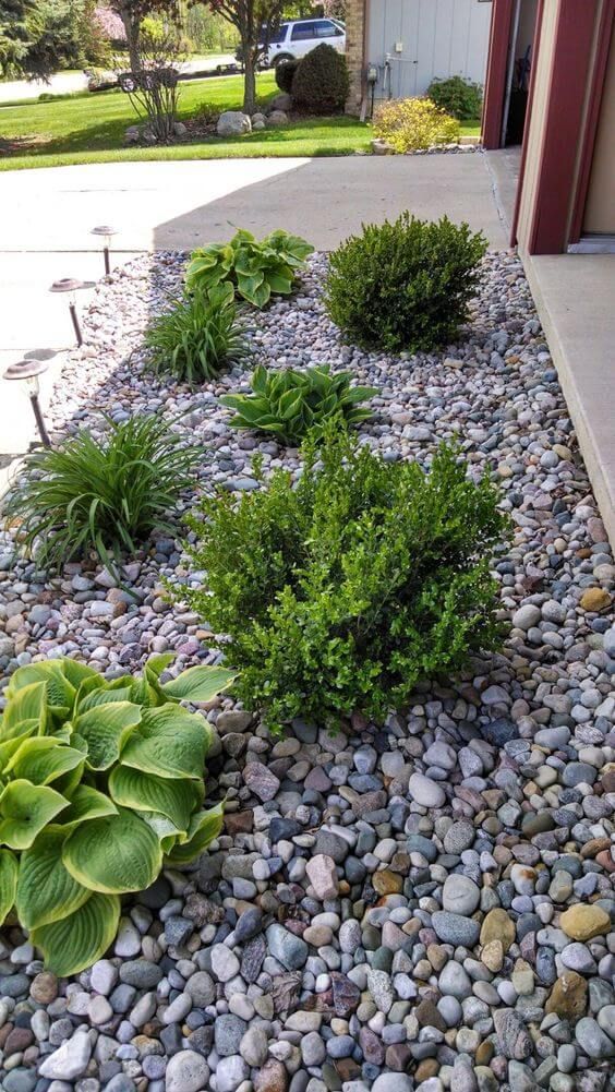 Enhance Your Front Yard with Charming Rock Landscape Designs