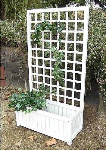 Enhance Your Garden With Beautiful Trellis-equipped Planters