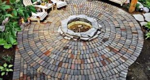 patio ideas with fire pit