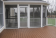 screened in porch and deck