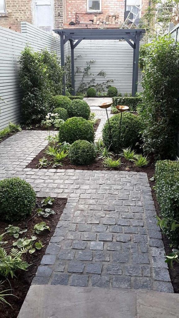 garden design with stones