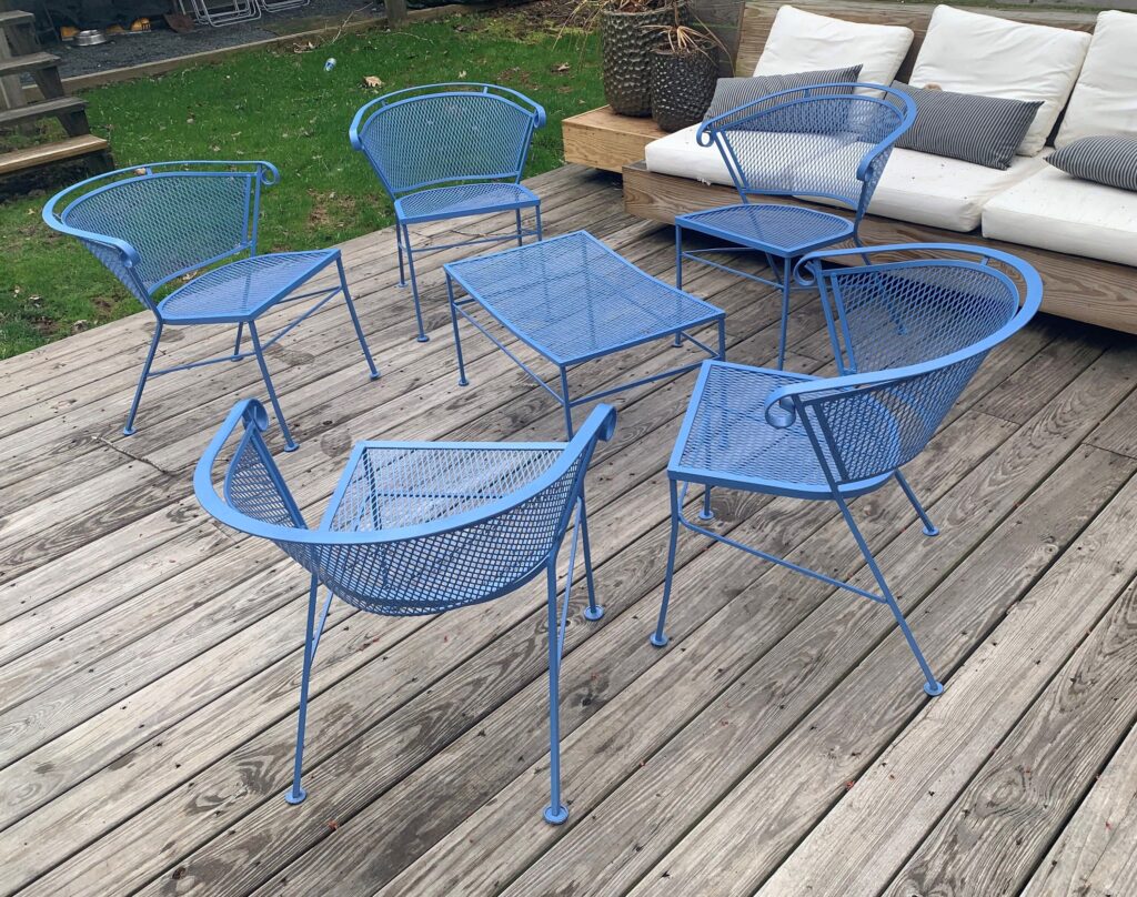 wrought iron patio set