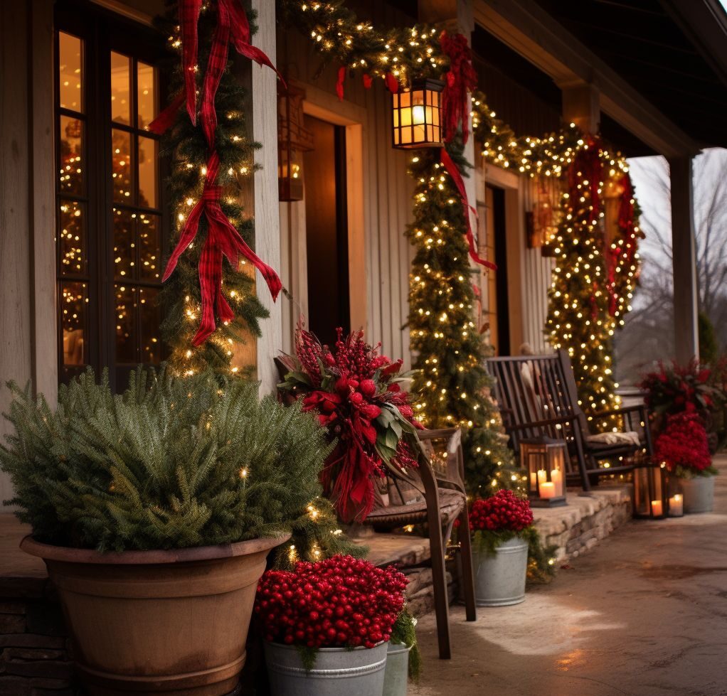Festive and Colorful Christmas Porch Decorations to Welcome the Holiday Season