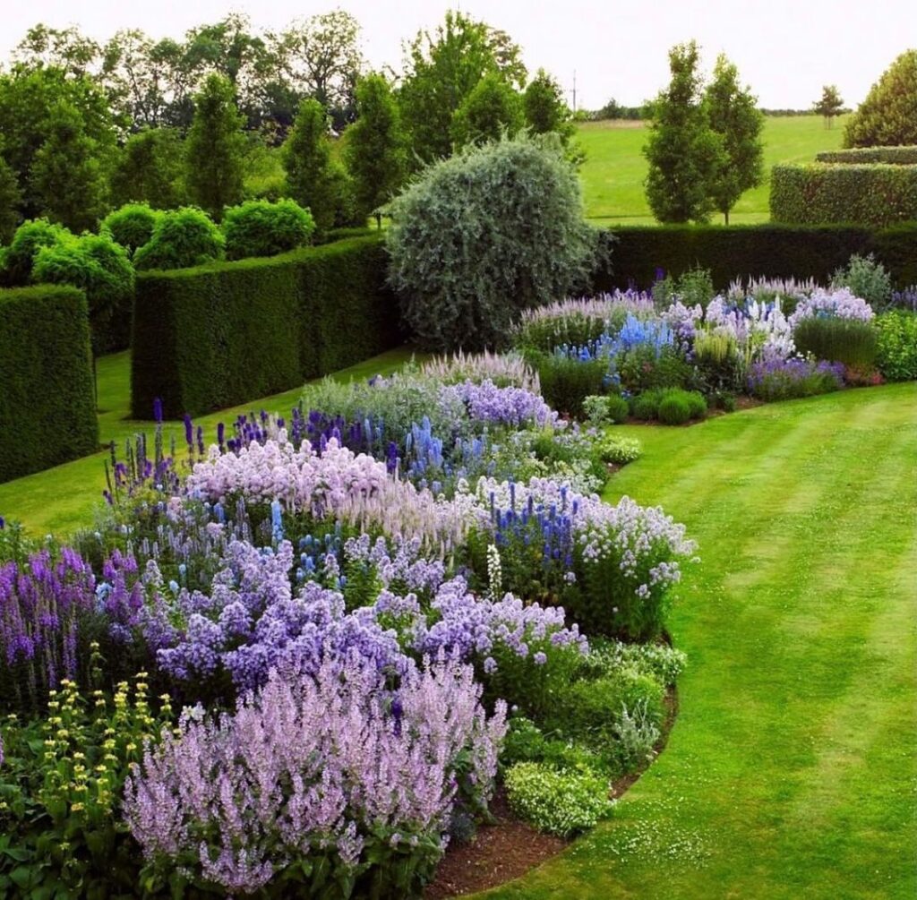 landscaping on a hill