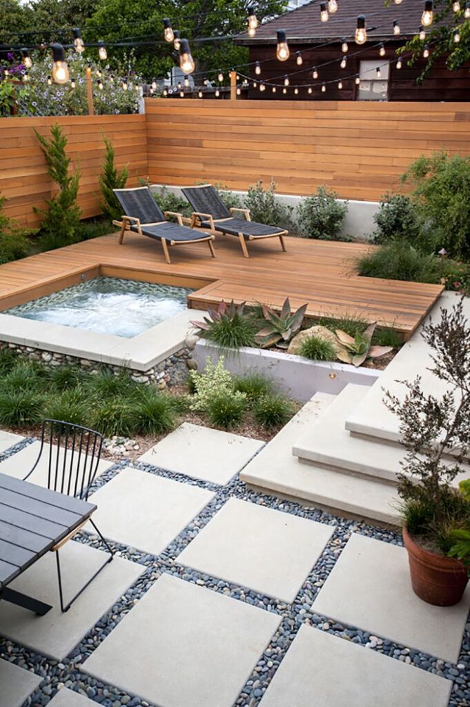 modern backyard landscaping