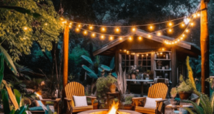 patio ideas with fire pit