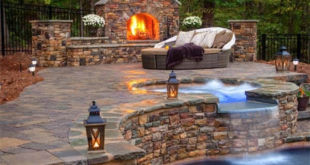 outdoor fireplace