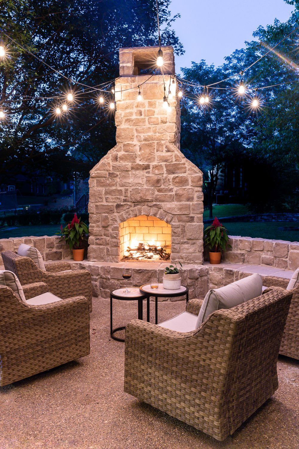 The Appeal of a Cozy Patio Fireplace