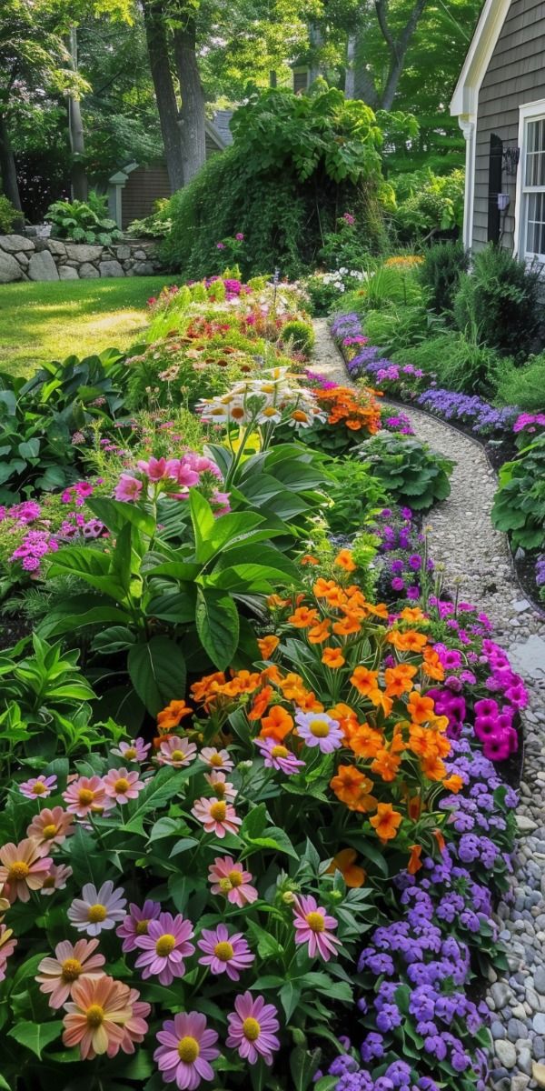 The Beauty of Flower Beds Adorning the Front of Your Home